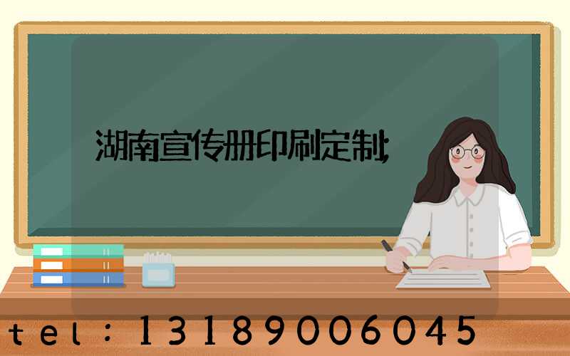 湖南宣传册印刷定制